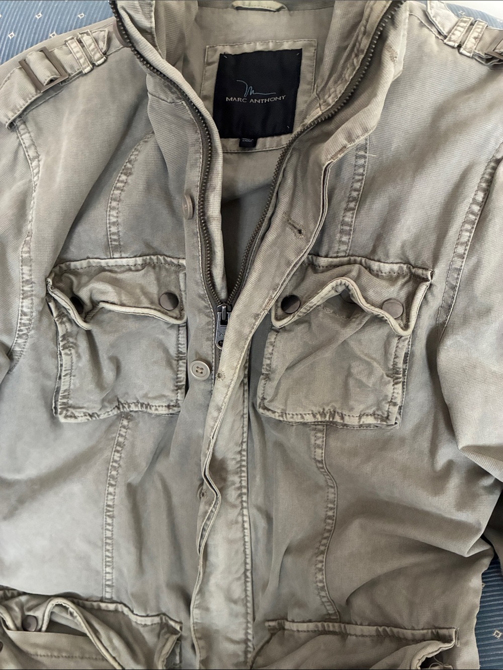 Marc Anthony Olive Green Military Field Jacket